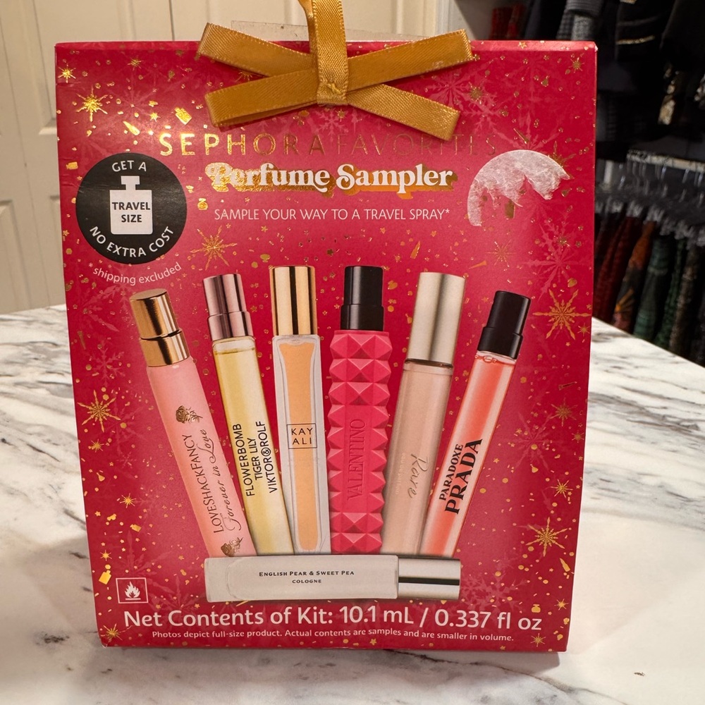 Sephora Perfume Sampler Set with Gold Accents